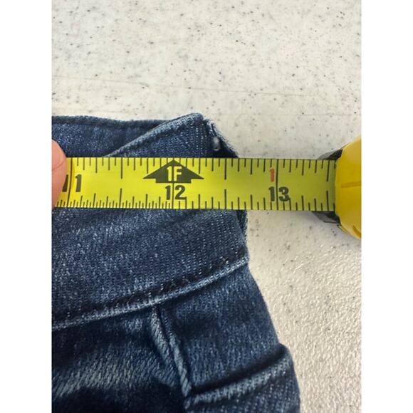 Kancan Jeans Womens 1/24 Buffalo Plaid Patch Distressed Ripped Stretch Ankle B3 - Picture 5 of 7